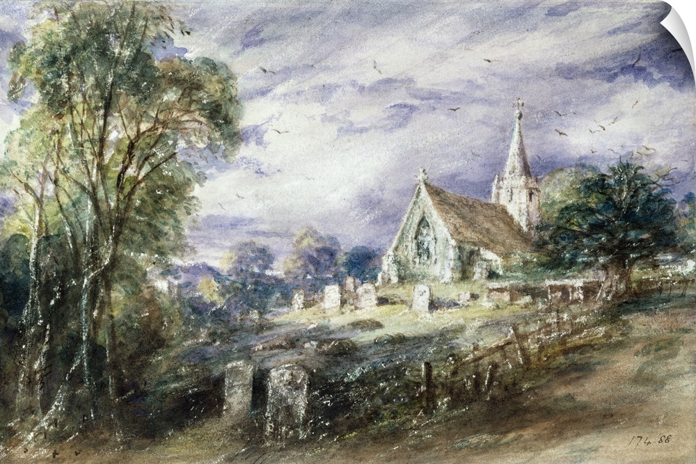 SC24848 Credit: Stoke Poges Church by John Constable (1776-1837)Victoria