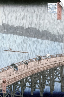 Sudden Shower over Shin-Ohashi Bridge and Atake (Ohashi Atake no Yudachi)