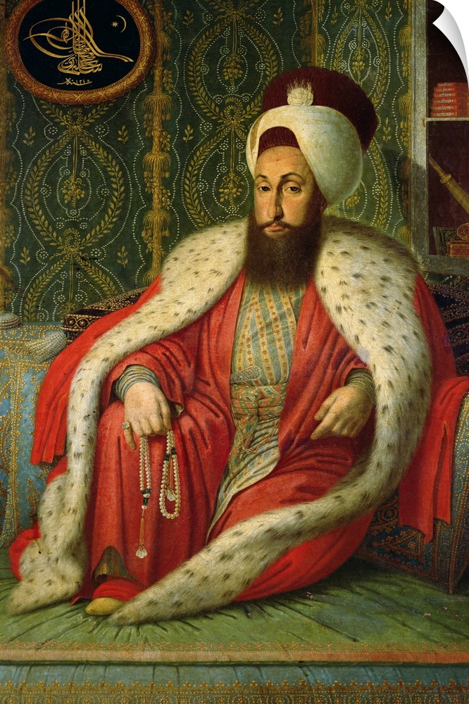 XIR69788 Sultan Selim III, c.1803-04 (oil on canvas)  by Kapidagli, Konstantin (18th-19th century); Topkapi Palace Museum,...