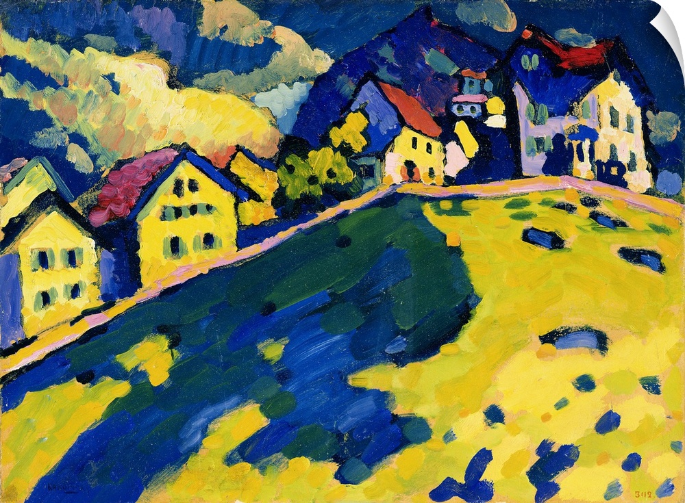 Summer Landscape, 1909 (originally oil on cardboard) by Kandinsky, Wassily (1866-1944)