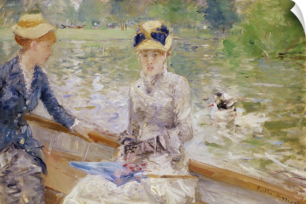 XCF272235 Summer's Day, 1879 (oil on canvas)  by Morisot, Berthe (1841-95); 45.7x75.2 cm; National Gallery, London, UK; Fr...