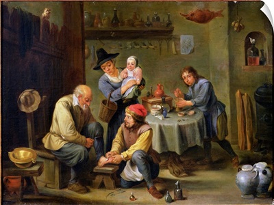 Surgeon Tending the Foot of an Old Man