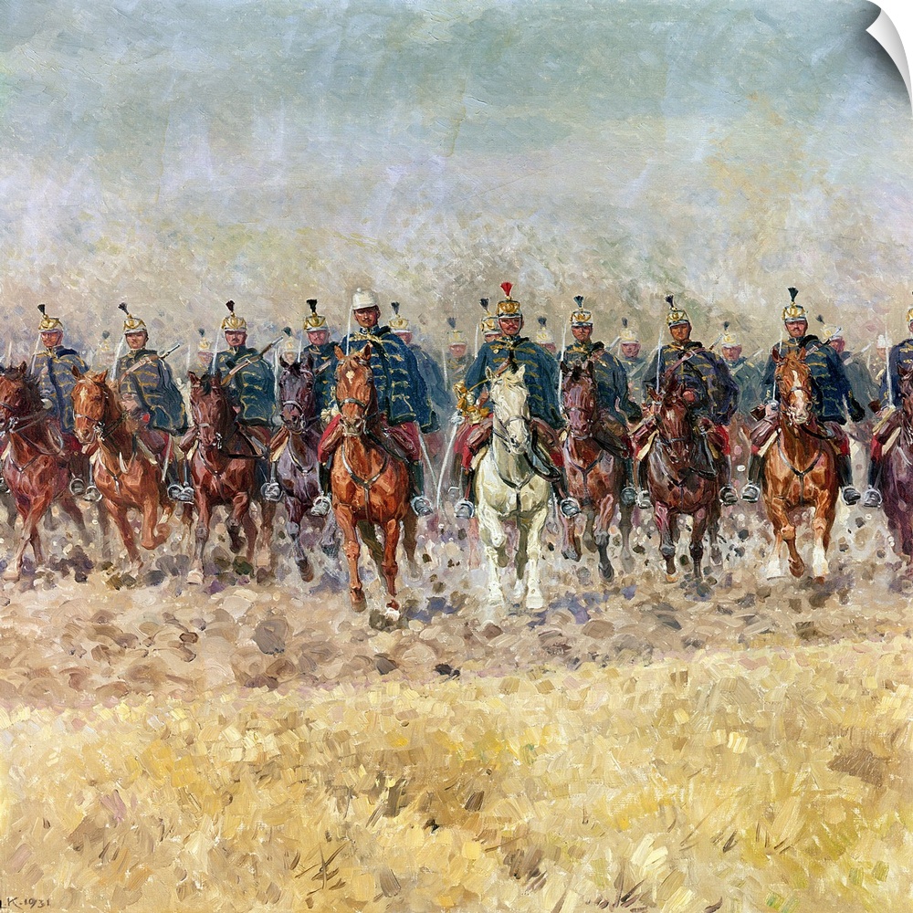 XAM66433 Swansong of the Hussars, 1931 (Schwanengesang)  by Koch, Ludwig (1866-1934); oil on canvas; Heeresgeschichtliches...