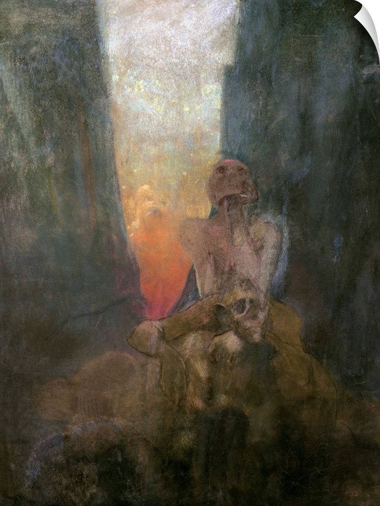 XIR160255 The Abyss, 1899 (oil on canvas)  by Mucha, Alphonse Marie (1860-1939)