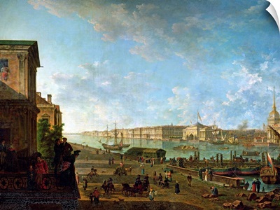 The Admiralty and the Winter Palace viewed from the Military College, 1794