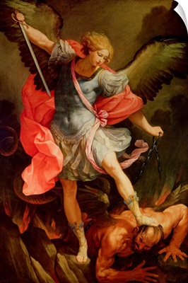 The Archangel Michael defeating Satan