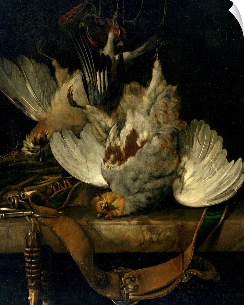 XKH179098 The Bag, 1679 (oil on canvas) by Aelst, Willem van (1626-83)