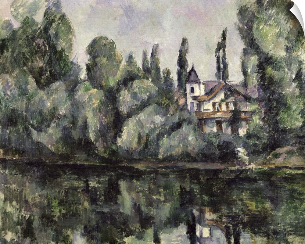BAL47605 The Banks of the Marne, 1888 (oil on canvas)  by Cezanne, Paul (1839-1906); 65x81 cm; Hermitage, St. Petersburg, ...