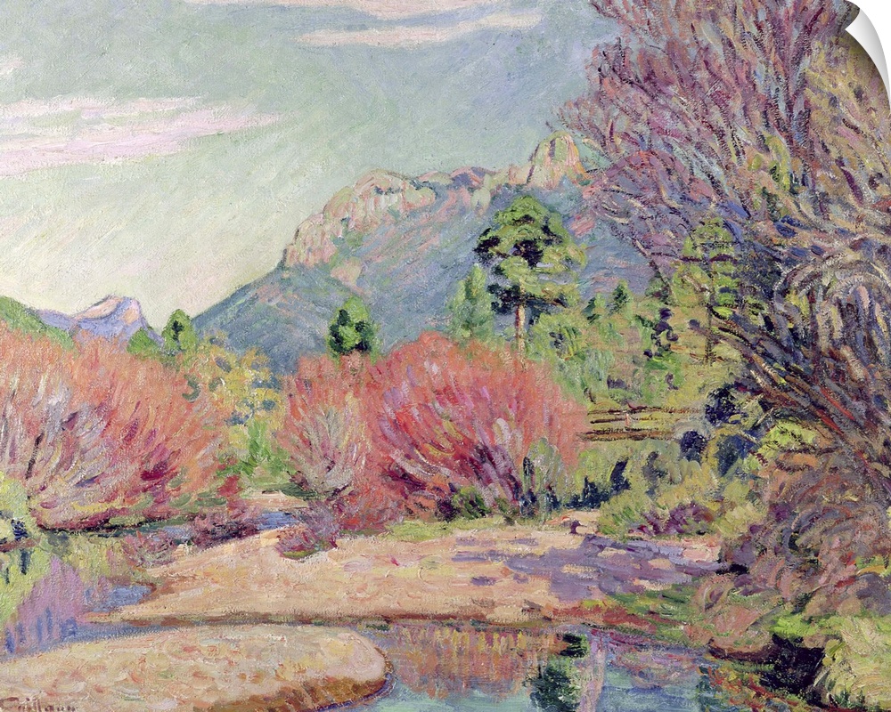 XIR161773 The Banks of the Sedelle at Crozant (oil on canvas)  by Guillaumin, Jean Baptiste Armand (1841-1927); 63x80 cm; ...