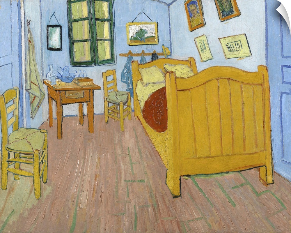 The Bedroom, 1888, oil on canvas.  By Vincent van Gogh (1853-90).