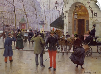 The Boulevard des Capucines and the Vaudeville Theatre, 1889