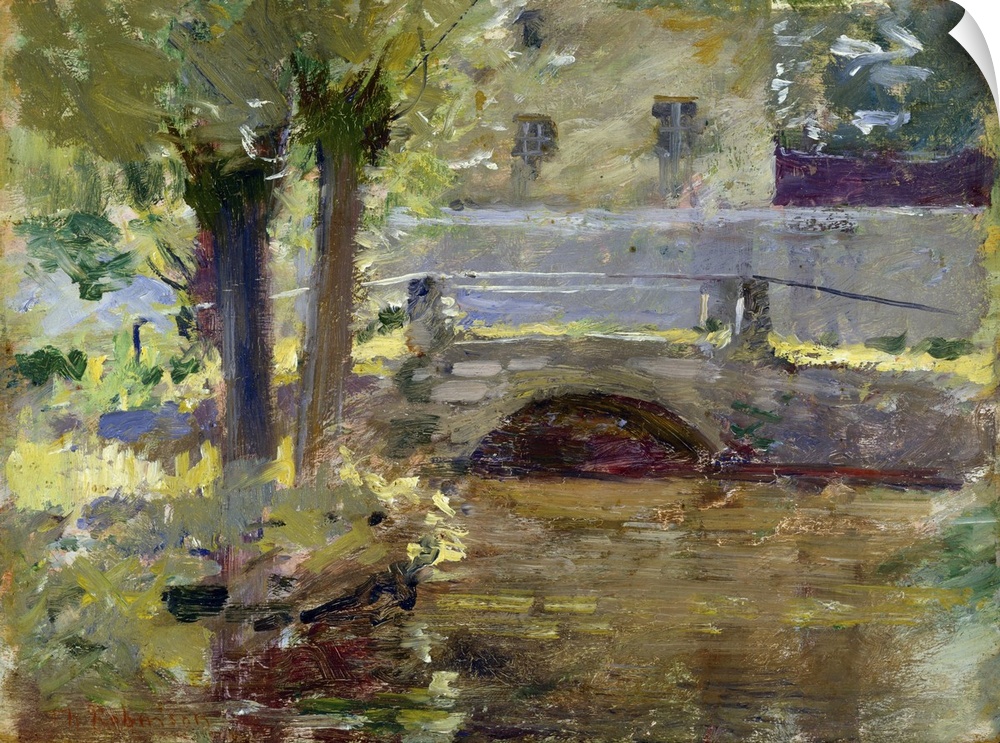 The Bridge At Giverny, 1891 (Originally oil on panel)