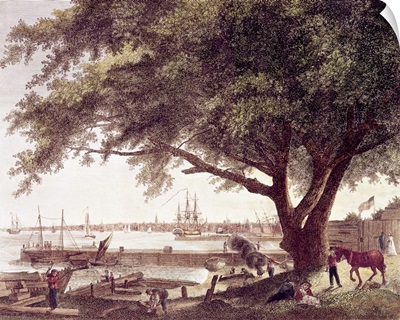 The City and Port of Philadelphia, on the River Delaware, from Kensington, 1800