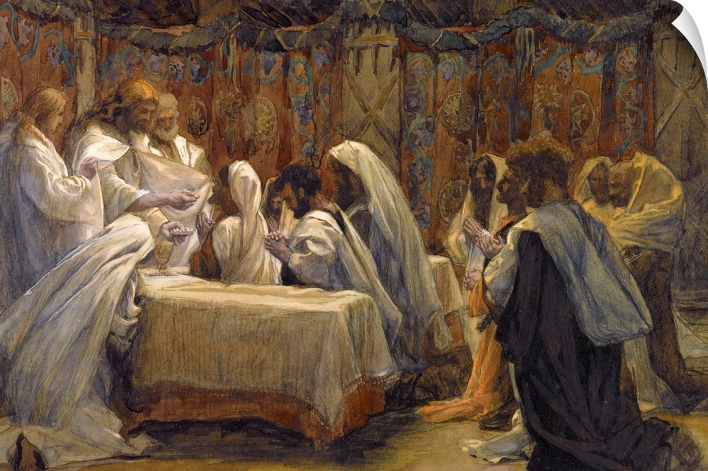 The Communion of the Apostles, illustration for 'The Life of Christ', c.1884-96 (w/c