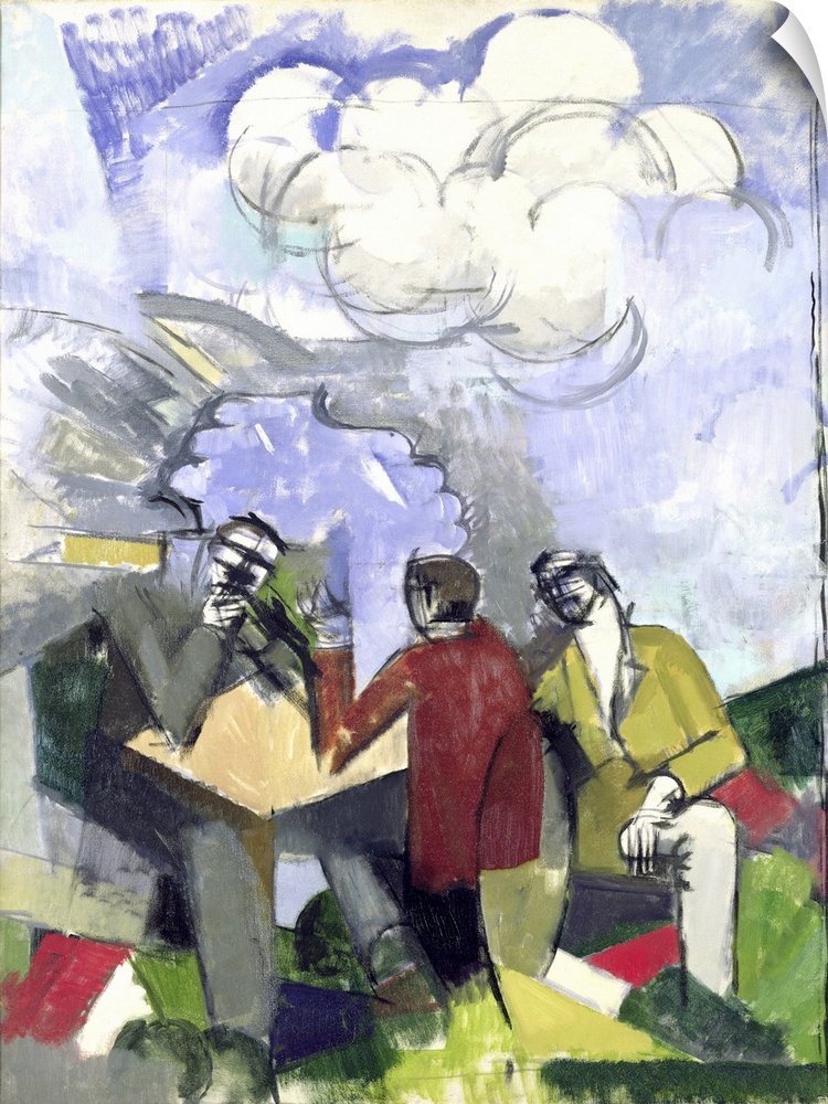 XIR155359 The Conquest of the Air, 1913 (oil on canvas)  by La Fresnaye, Roger de (1885-1925); 94x72 cm; Musee d'Art Moder...