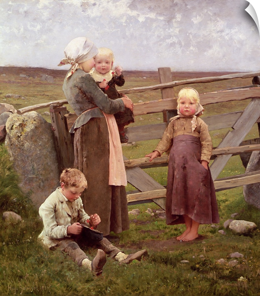 Originally oil on canvas. Sweden, 19th century. By Salmson, Hugo (1844-94).