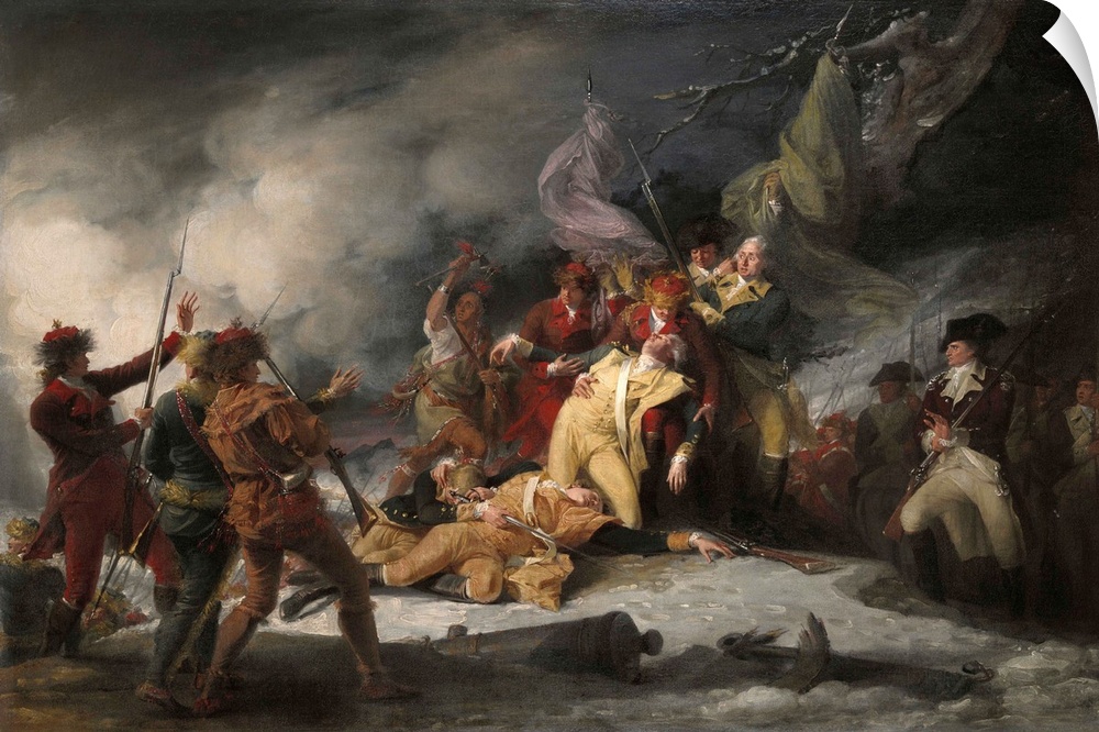 The Death of General Montgomery in the Attack on Quebec, December 31, 1775, 1786
