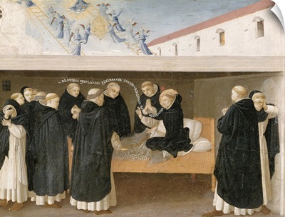 The Death of St. Dominic, from the predella panel of the Coronation of the Virgin