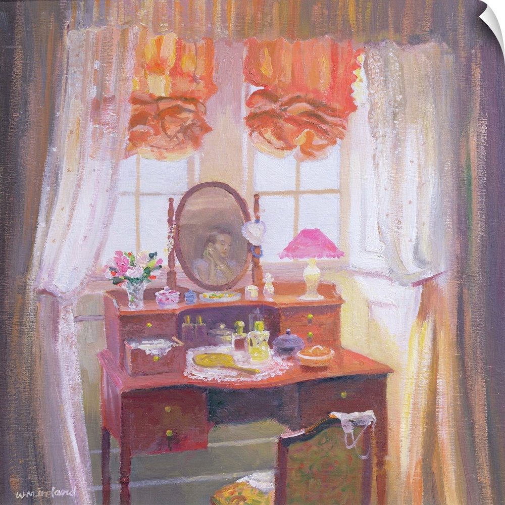 The Dressing Table, originally oil on board.