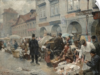 The Egg Market In Prague, 1888
