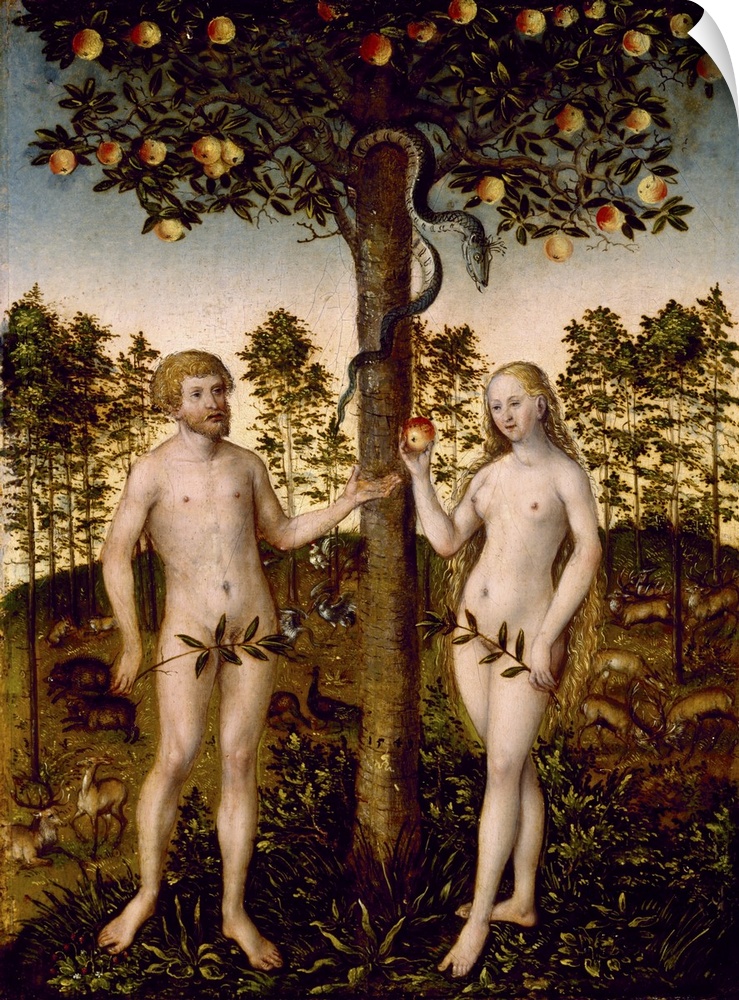 The Fall Of Man, 1549 (Originally oil on panel)