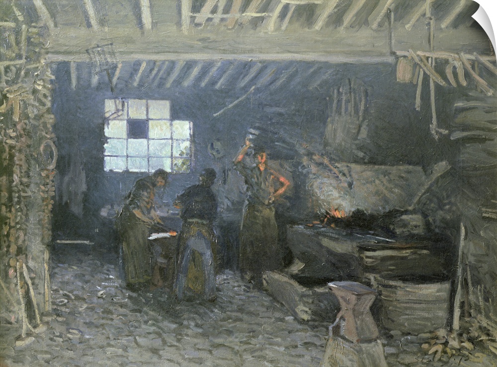 The Forge at Marly le Roi, Yvelines, 1875