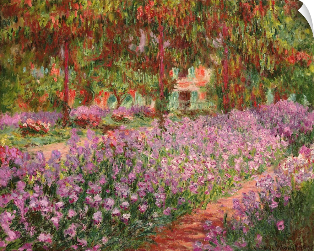 The Garden at Giverny, 1900, oil on canvas.  By Claude Monet (1840-1926).