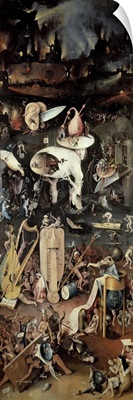 The Garden of Earthly Delights: Hell, right wing of triptych, c.1500