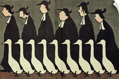 The Geese, anti-clerical caricature from L'Assiette au Beurre, 17th May 1902
