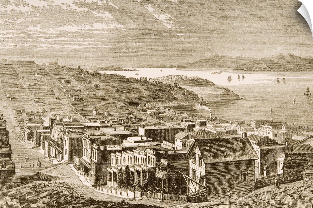 The Golden Gate San Francisco, California in 1870s.From American Pictures Drawn With Pen And Pencil by Rev Samuel Manning ...