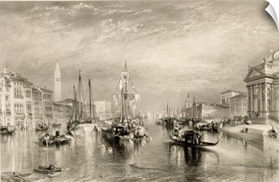 The Grand Canal, Venice, engraved by William Miller (1796-1882) 1838-52