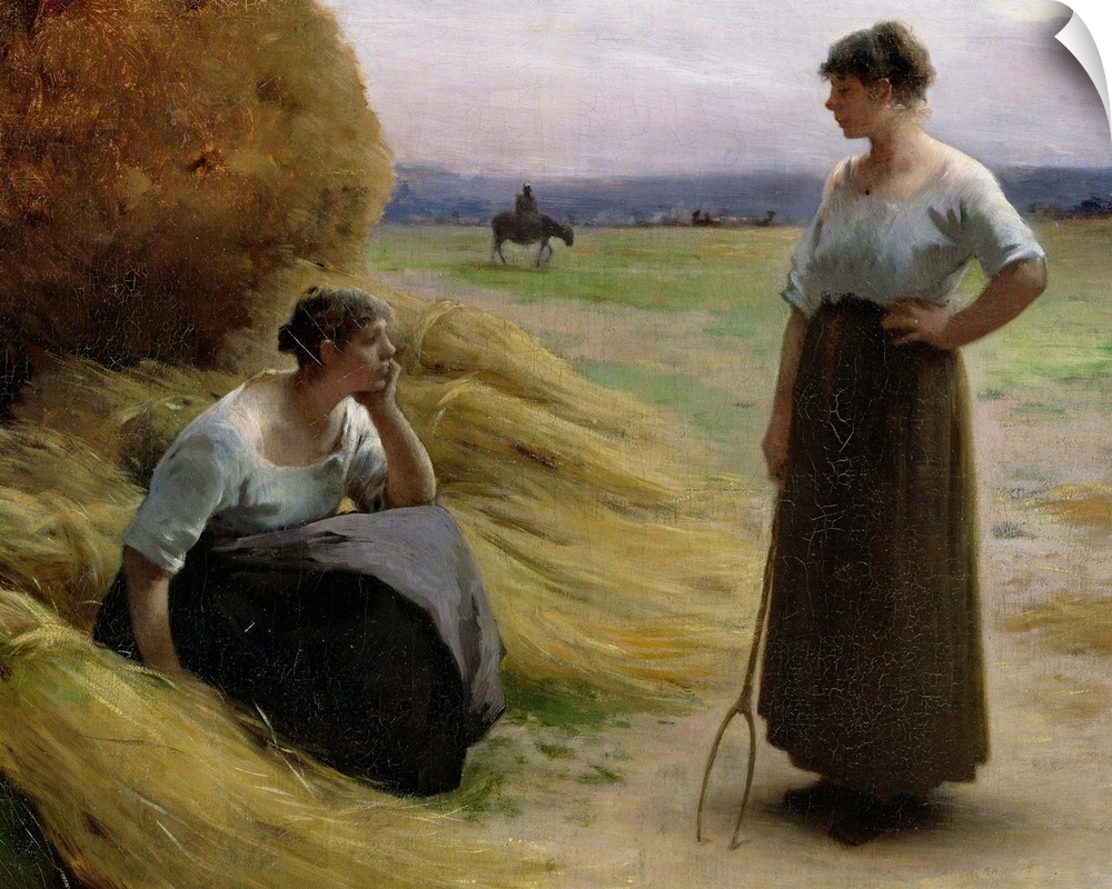 XLH179493 The Harvesters (oil on canvas); by Lerolle, Henri (1848-1929); Musee des Beaux-Arts, Mulhouse, France; Giraudon;...