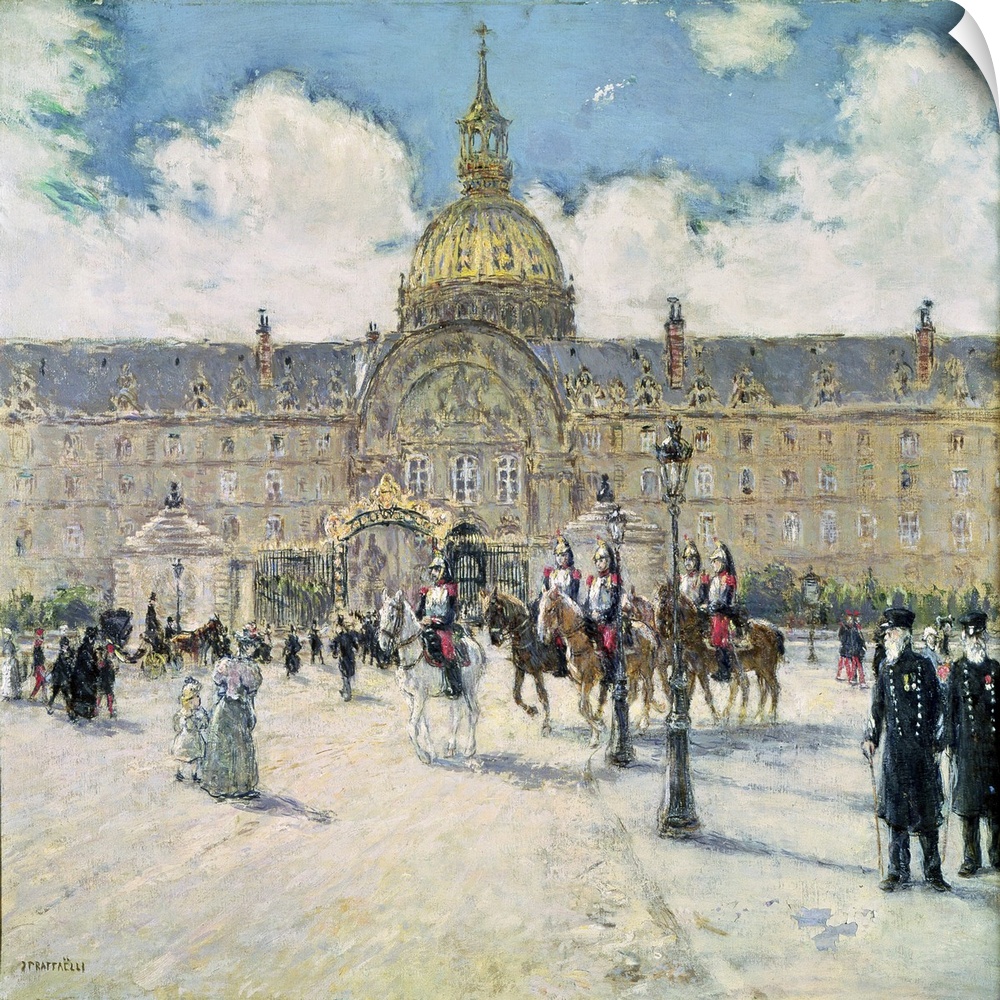 XIR239948 The Hotel des Invalides (oil on canvas)  by Raffaelli, Jean Francois (1850-1924); 71.5x81 cm; Musee de la Ville ...