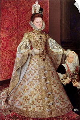 The Infanta Isabel Clara Eugenia (1566-1633) with the Dwarf, Magdalena Ruiz, c.1580