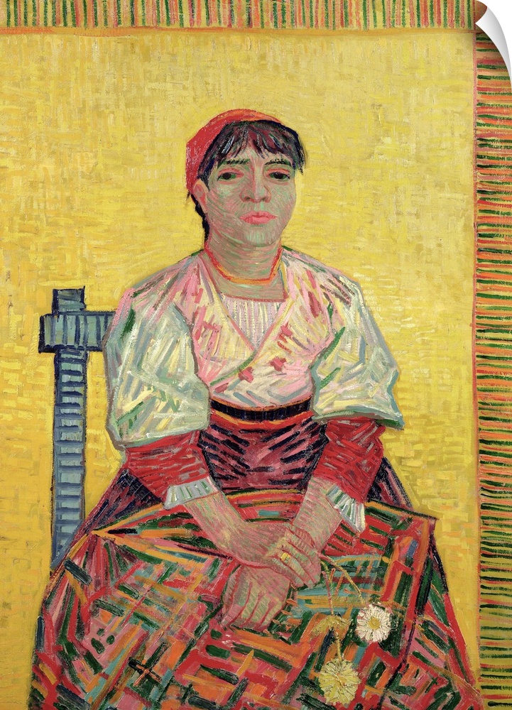 XIR37032 The Italian: Agostina Segatori, 1887 (oil on canvas)  by Gogh, Vincent van (1853-90); 81x60 cm; Musee d'Orsay, Pa...