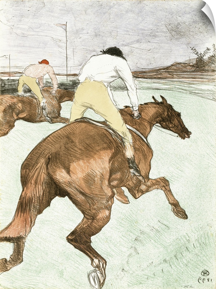 The Jockey, 1899 (Originally a color lithograph)