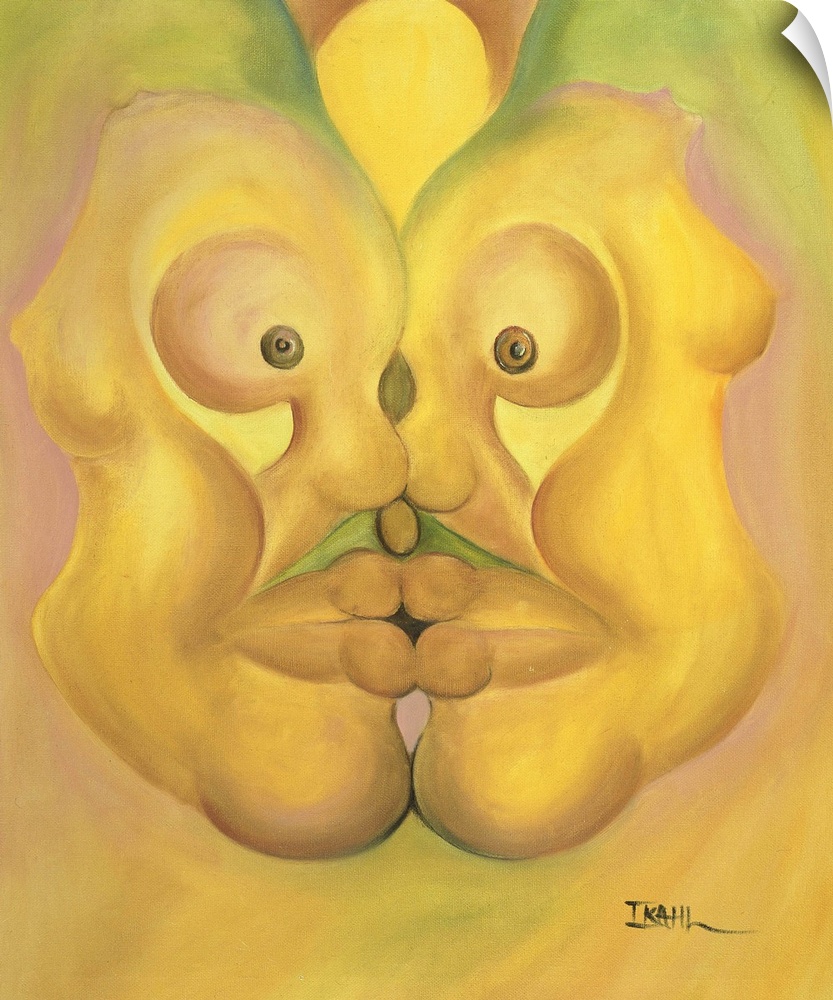The Kiss (oil on canvas) by Ikahl Beckford.