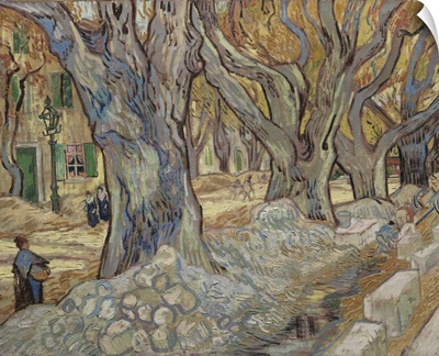 The Large Plane Trees, Or Road Menders At Saint-Remy, 1889