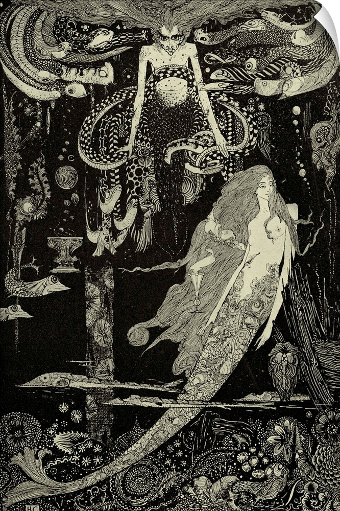 The Little Mermaid by Clarke, Harry (1889-1931).