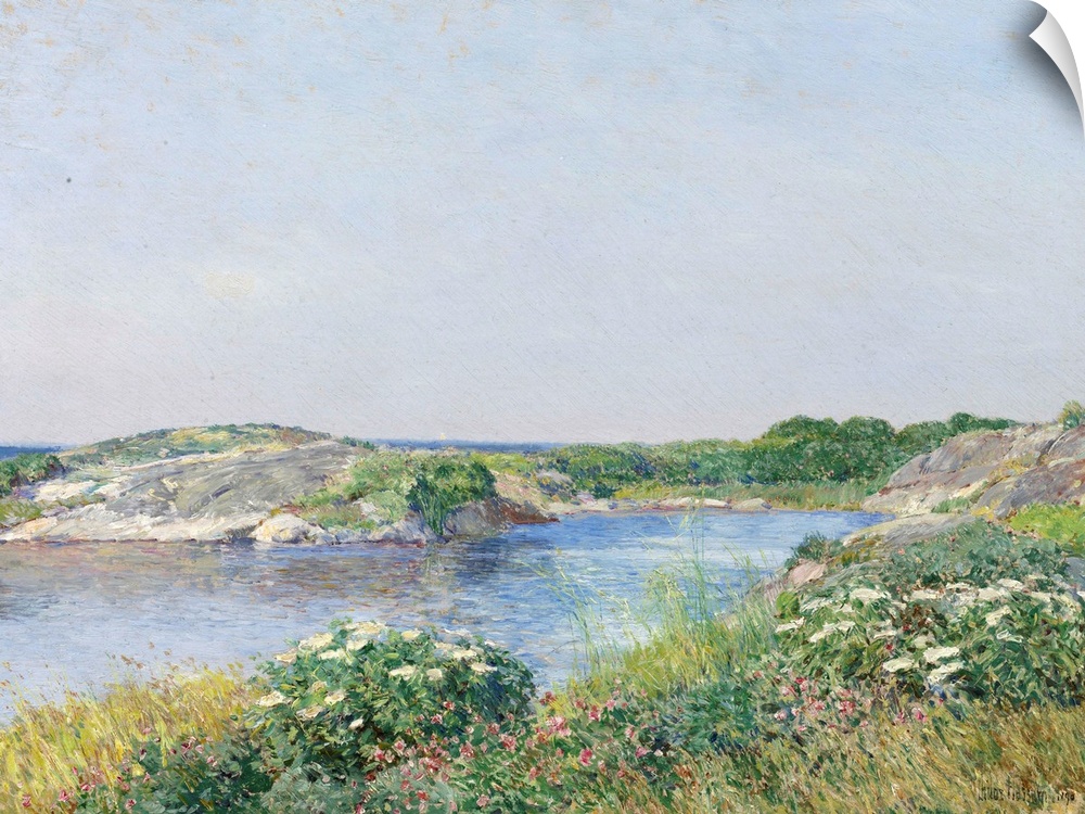 The Little Pond, Appledore, 1890, oil on canvas.