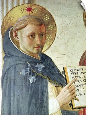 The Madonna delle Ombre, detail of St. Dominic, 1450