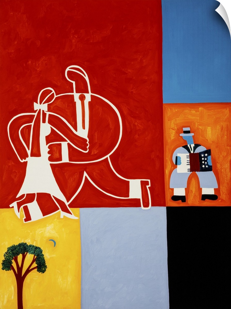 The marriage, 2001. Originally oil on linen.