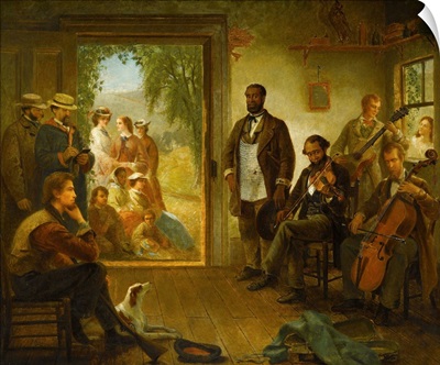 The Musicale, Barber Shop, Trenton Falls, New York, 1866
