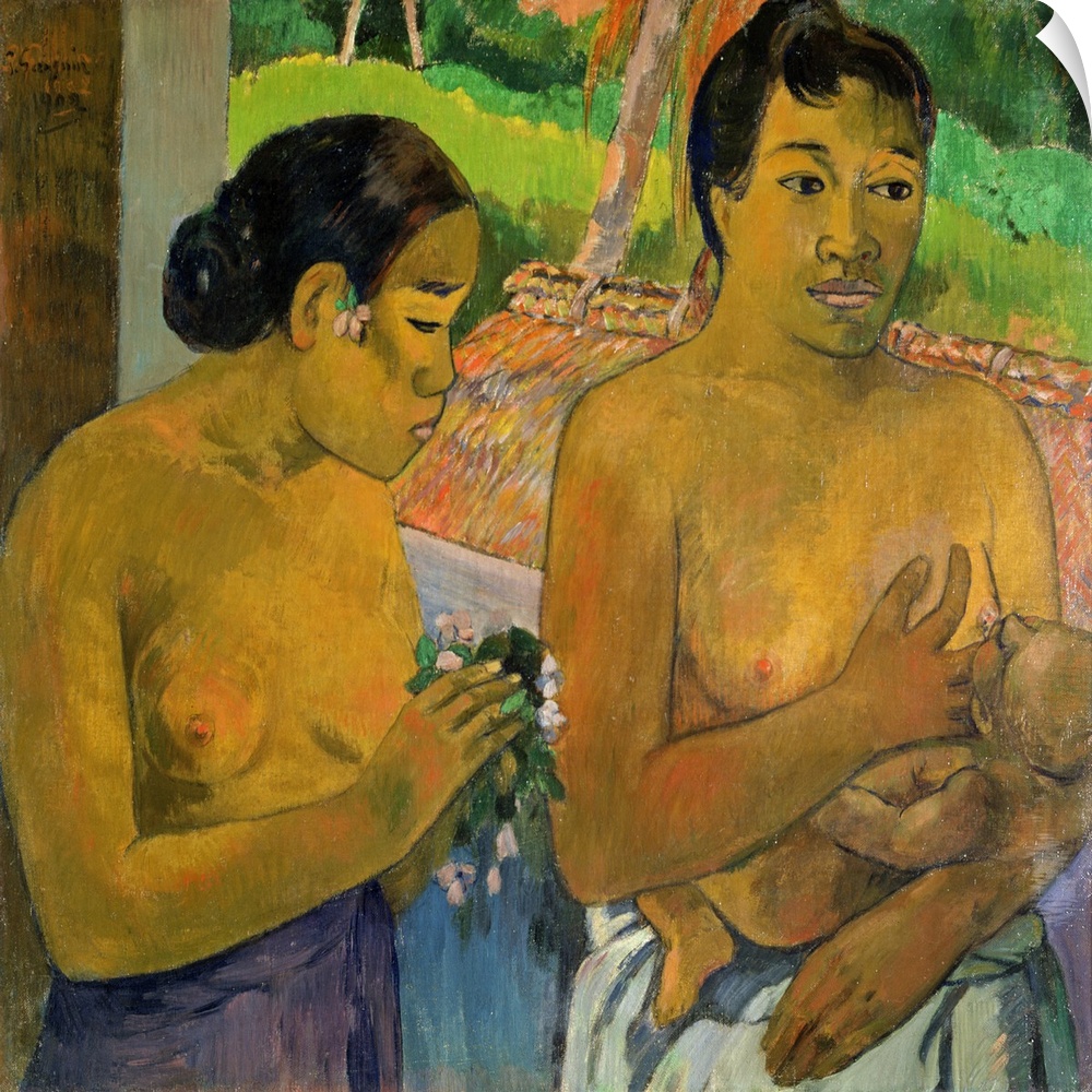 XIR192369 The Offering, 1902 (oil on canvas)  by Gauguin, Paul (1848-1903); 68x78 cm; Buhrle Collection, Zurich, Switzerla...