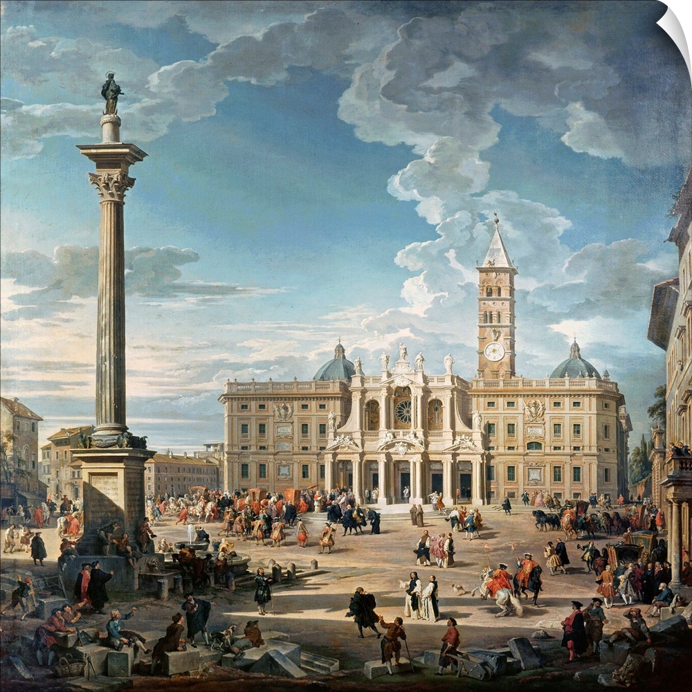 The Piazza Santa Maria Maggiore, 1752
