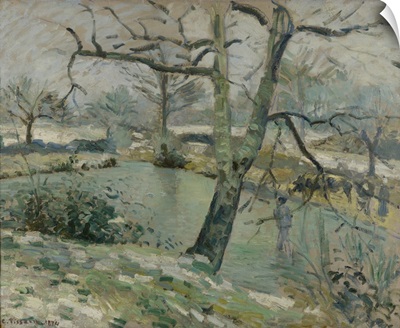 The Pond At Montfoucault, Effect Of Winter, 1874
