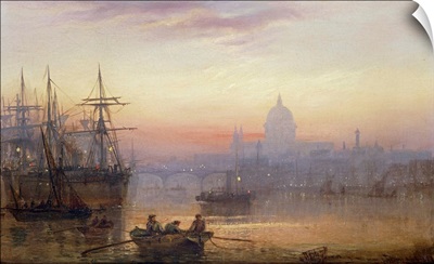The Pool of London at Sundown, 1876