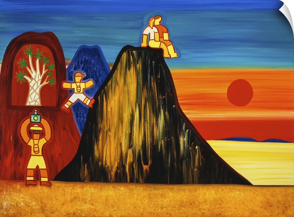 The quiver tree in the cave, 2003. Originally oil on linen.