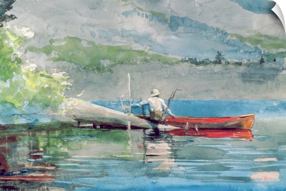 The Red Canoe, 1884