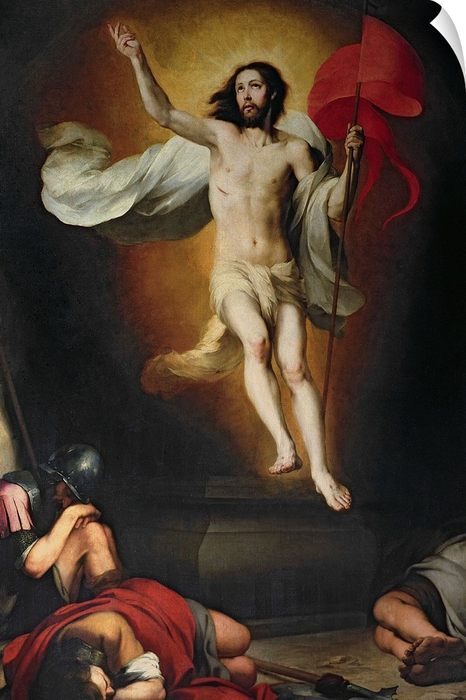 BAL14196 The Resurrection of Christ, 17th century by Murillo, Bartolome Esteban (1618-82); Real Academia de Bellas Artes d...